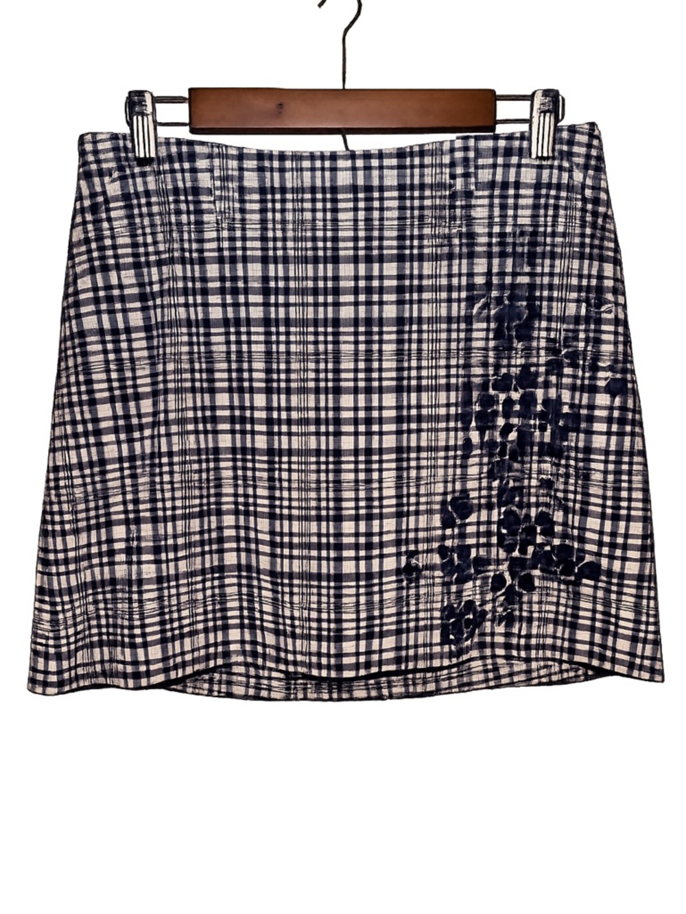 Plaid Golf Skort Navy White Floral Print Tennis Skirt Women’s Athletic - Picture 2 of 7